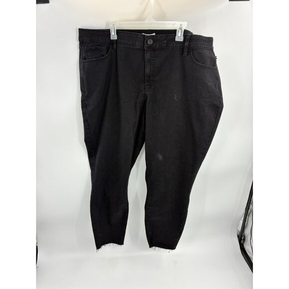 Ava & Viv Womens Skinny Jeans Black Mid Rise Stretch Plus Size - Picture 1 of 8